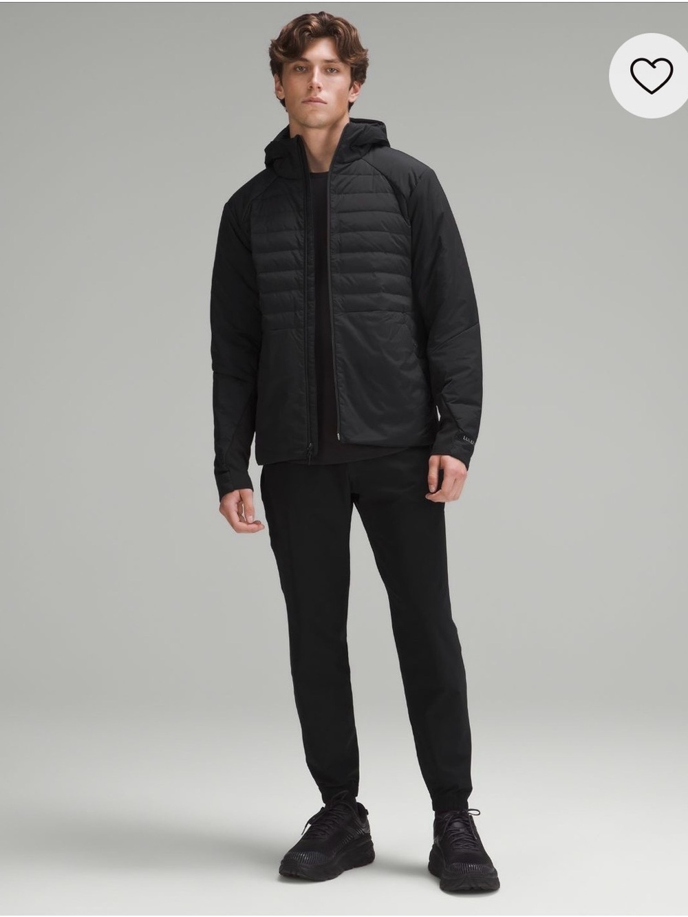 Mens Lululemon Down For It All Hoodie Size Small Like Brand New Black Jacket